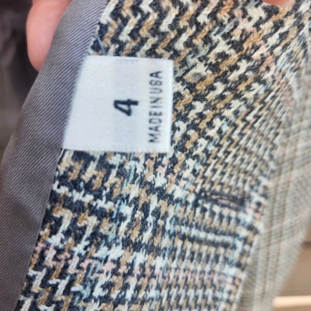 Vintage Evan Picone Wool Plaid Skirt Suit | Jacket & Skirt Sz 4/6 Dark Academia - Picture 7 of 16